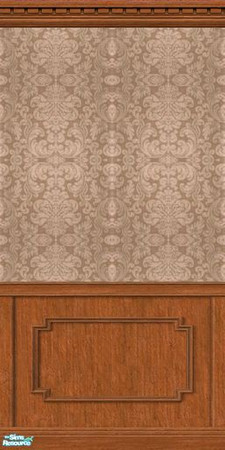 Sims 2 — Damask Collection - Dc - Sable Mwws by Anarial — This wallpaper is part of the Damask Collection set, and was