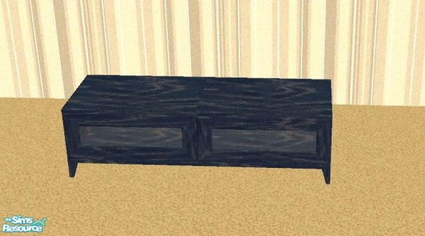 Sims 2 — Recolor of the Mallory Livingroom in blue wood - Coffeetable by susilein — Part of my recolor of Shoukeirs