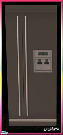 Sims 2 — NK Coldinator Fridges - Dark Grey by MoMama — A stylish refrigerator in Dark Grey.