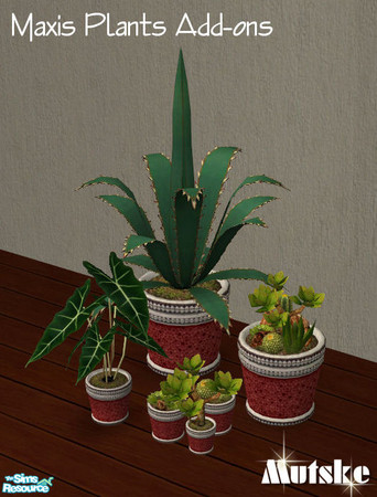 Sims 2 — Maxis Plants Add-ons - Pot Morrocanred by Mutske — 