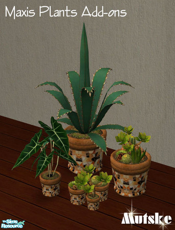 Sims 2 — Maxis Plants Add-ons - Pot Mosaic by Mutske — 