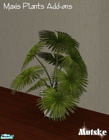 Sims 2 — Maxis Plants Add-ons - Fronds by Mutske — 