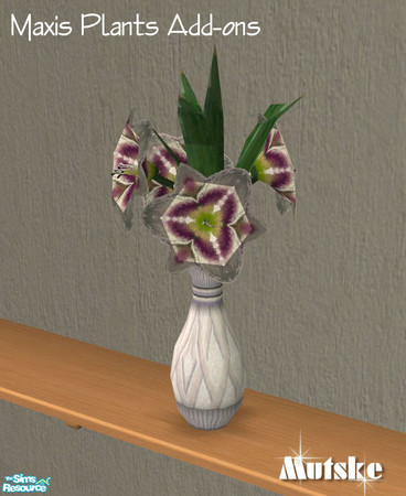 Sims 2 — Maxis Plants Add-ons - Lilievase Purple by Mutske — 