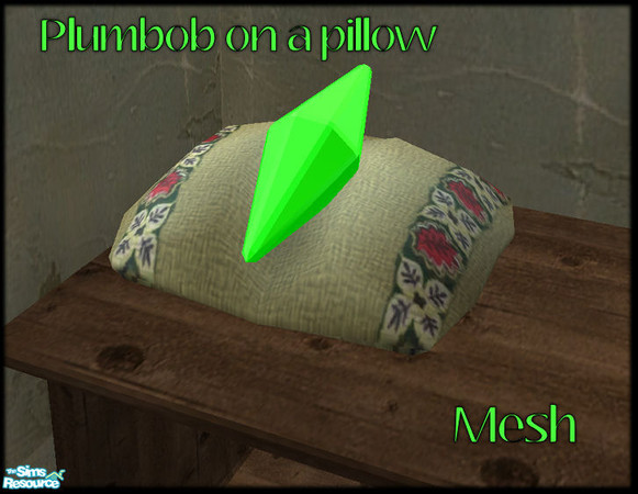 Sims 2 — Resting Plumbob on a pillow by JenniferNine — 
