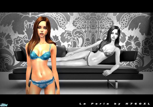 Sims 2 — LA Perla lingerie 1 by H76CXL — A set of La Perla lingerie