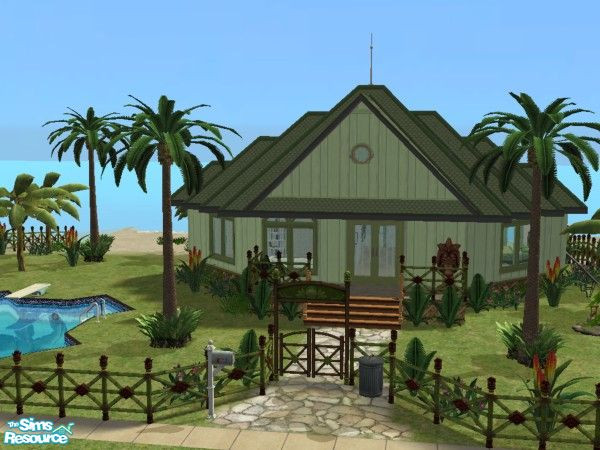 Sims 2 — Beach Lane 1 by maxi king — A small beach house for a single!Enjoy