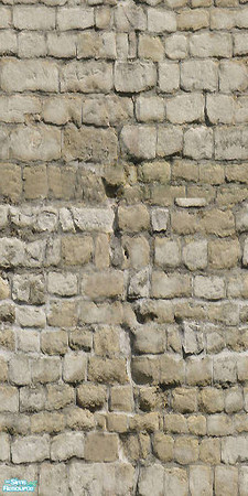Sims 2 — Natural Old Stone Set - Wall 02 by ayyuff — Cost:2