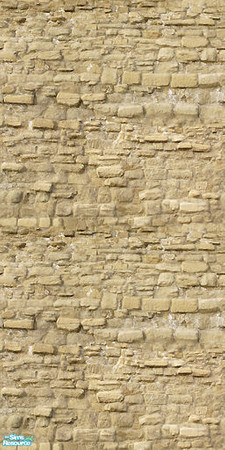 Sims 2 — Natural Old Stone Set 02 - Wall 01 by ayyuff — Cost:2