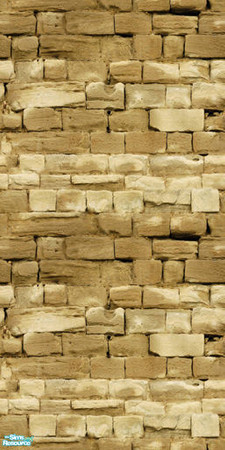 Sims 2 — Natural Old Stone Set 02 - Wall 05 by ayyuff — Cost:2