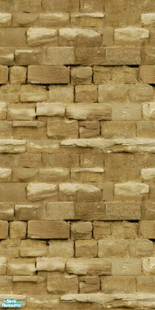 Sims 2 — Natural Old Stone Set 02 - Wall 04 by ayyuff — Cost:2