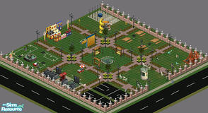 Sims 1 — Old Town Park by frisbud — Bring your family to Old Town Park for a day of fun! There are plenty of activities
