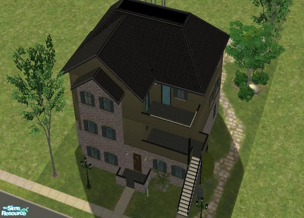 Sims 2 — bdcp-07(Unfurnished) by belladocep — Nice apartment lot with 2 units. One unit on first floor, one bedroom. The