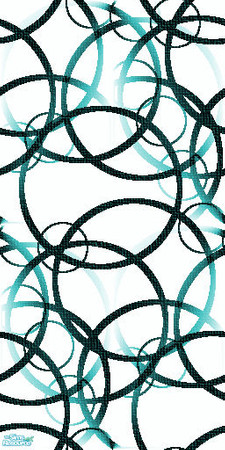 Sims 2 — Circles - Blue Circles by Midnight222 — Circular blue pattern that melds seamlessly. Part of my Circles Set