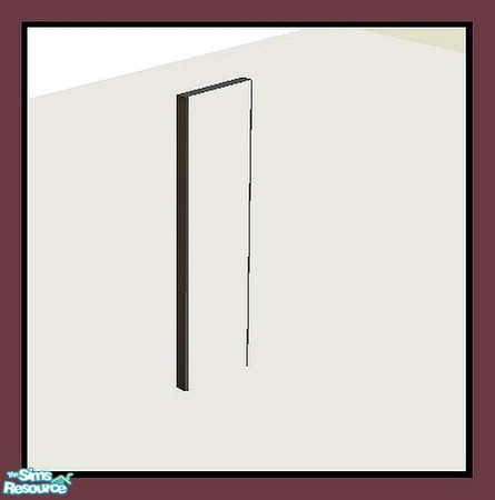 Sims 2 — Fontana Bathroom - Mirror (slave) by Angela — Modern Black and White bathroom based on the real Fontana