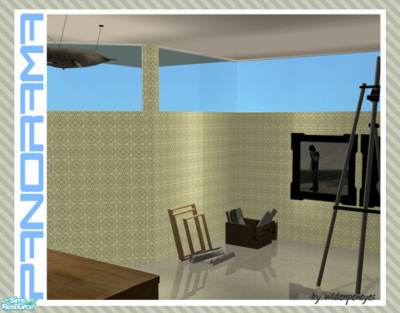 Sims 2 — Panorama - Top Row Seamless Left Corner by wideopeneyes — These can be used to make your windows fit into