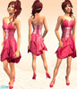 Sims 2 — Pink dress 2 by shushera — Pink dress of taffeta for adult female - everyday and formal.