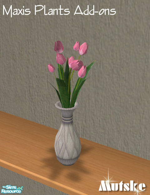 The Sims Resource - Maxis Plants Add-ons II - Tulip vase