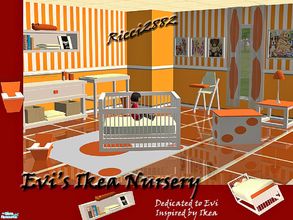 Sims 2 — Evi\'s Ikea Nursery by TheNumbersWoman — Dedicated to our own Evi and inspire by Ikea, this set is priced for