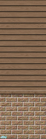 Sims 2 — Studio K Subtle Wood & Light Brick - Fawn by StudioKhagerks — 