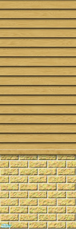 Sims 2 — Studio K Subtle Wood & Light Brick - Bamboo by StudioKhagerks — 
