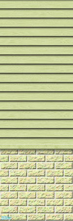 Sims 2 — Studio K Subtle Wood & Light Brick - Celery by StudioKhagerks — 