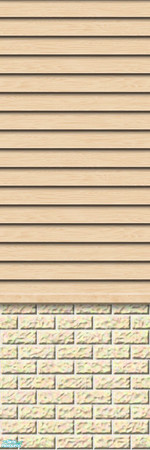 Sims 2 — Studio K Subtle Wood & Light Brick - Apricot by StudioKhagerks — 