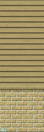 Sims 2 — Studio K Subtle Wood & Light Brick - Dark Sand by StudioKhagerks — 