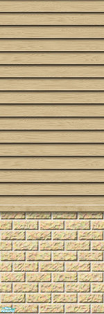 Sims 2 — Studio K Subtle Wood & Light Brick - True Taupe by StudioKhagerks — 