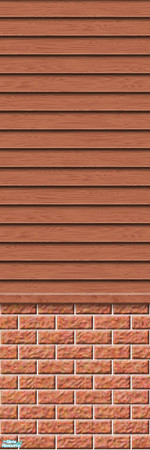 Sims 2 — Studio K Subtle Wood & Light Brick - Spice by StudioKhagerks — 