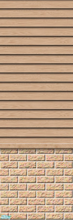 Sims 2 — Studio K Subtle Wood & Light Brick - Praline by StudioKhagerks — 