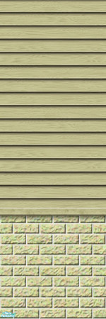 Sims 2 — Studio K Subtle Wood & Light Brick - Thyme by StudioKhagerks — 