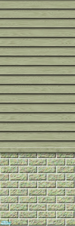 Sims 2 — Studio K Subtle Wood & Light Brick - Sagebrush by StudioKhagerks — 