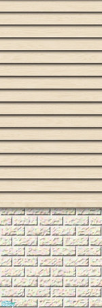 Sims 2 — Studio K Subtle Wood & Light Brick - Oyster by StudioKhagerks — 