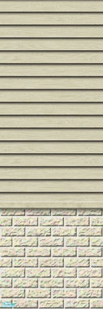 Sims 2 — Studio K Subtle Wood & Light Brick - Parchment by StudioKhagerks — 