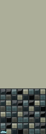 Sims 2 — Listello Grey by ldhummingbird — Grey half-tiled wall to match the Listello floor.
