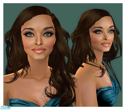 Sims 2 — Aishwarya Rai by chemoule — The Queen of Bollywood was born in 1973, India. This actress is known for winning