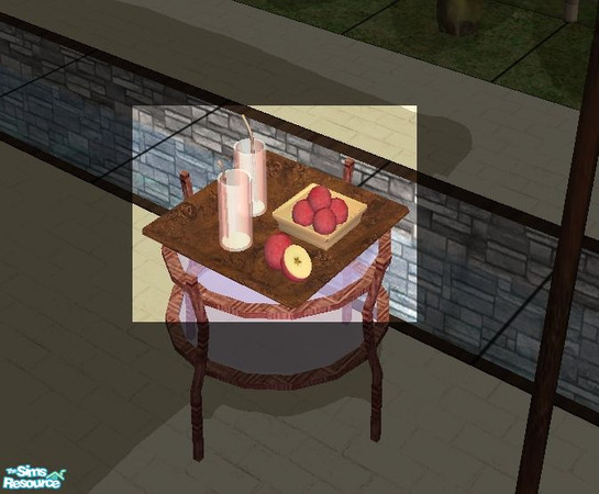 Sims 2 — TC134 Dreamers Outdoor Tray by Midnight222 — A recolour of Pure Elements Dreamers Outdoors tray featuring apples