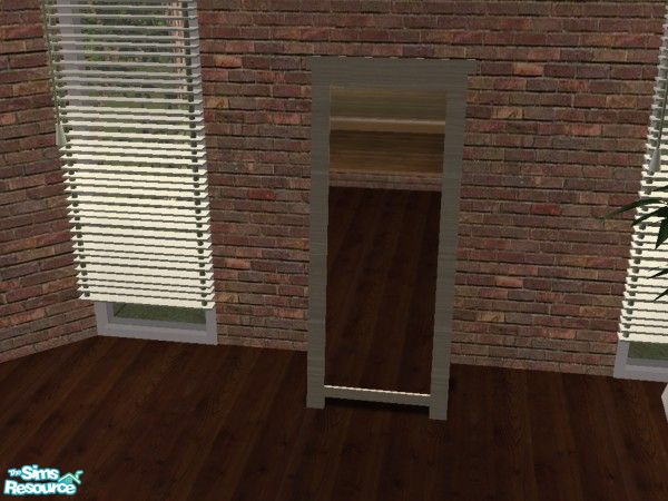 Sims 2 — MFG AMV Colonial Bedrm RC - Tangerine - Mirror by mightyfaithgirl — Light greyish tan wood recolor of AMV\'s