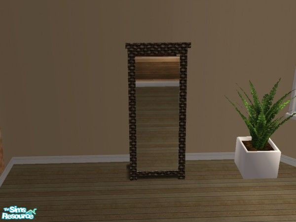 Sims 2 — MFG AMV Colonial Bedrm RC - Raspberry  - Mirror by mightyfaithgirl — Dark wicker recolor of AMV\'s Colonial