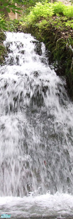 Sims 2 — Cool Accents Murals - Waterfall Mural Panel 3 by sbaroudi — Create the perfect backdrop for your bathroom with