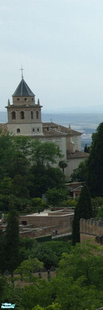 Sims 2 — Panoramic Espagna - Granada Mural Panel 1 by sbaroudi — Just back from your spanish holiday and wishing you