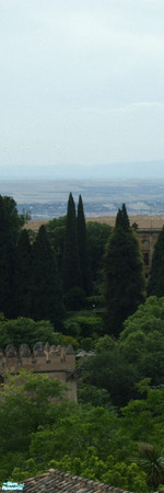 Sims 2 — Panoramic Espagna - Granada Mural Panel 2 by sbaroudi — Just back from your spanish holiday and wishing you