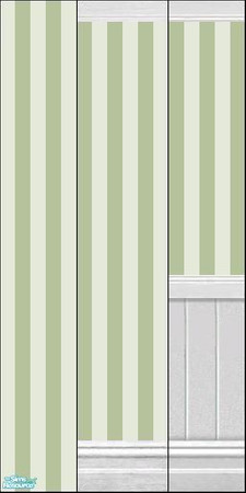 Sims 2 — Tender Meadow Wallpaper Collection I by HollyChappell — Beautiful, clean, striped wallpaper for the modern Sim