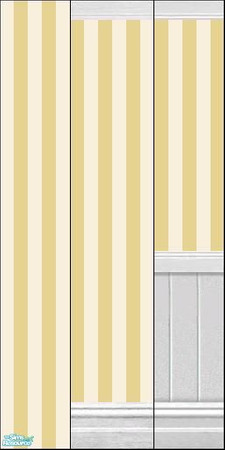 Sims 2 — Wheatfield Wallpaper Collection I  by HollyChappell — Beautiful, clean, striped wallpaper for the modern Sim