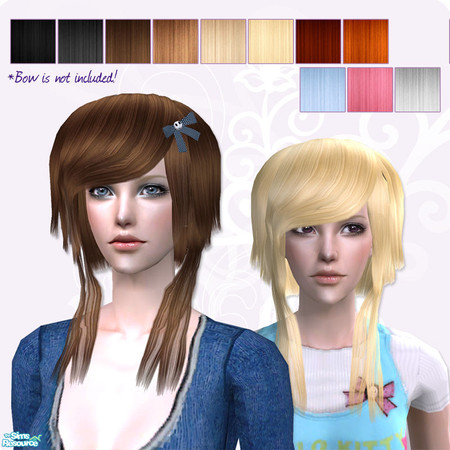 Sims 2 — Streaked Hair - Natural Colors by simal10 — Natural colors of my streaked hair. Don\'t forget to get mesh and