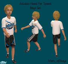 Sims 2 — Adidas Boys - Need For Speed by mom_of2boyz — Two more outfits for your male child. Need for Speed and Nothin