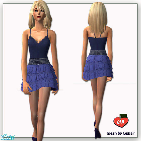 Sims 2 — evi recoloring Sunair - 2 by evi — A cute and very feminine mesh by Sunair recoloured by me for everyday and