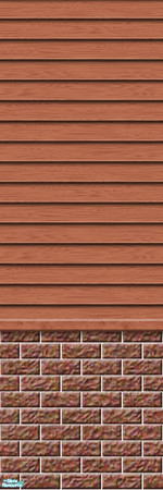 Sims 2 — Studio K Subtle Wood & Dark Brick - Spice by StudioKhagerks — 