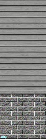 Sims 2 — Studio K Subtle Wood & Dark Brick - Storm by StudioKhagerks — 