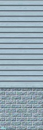 Sims 2 — Studio K Subtle Wood & Dark Brick - Winter by StudioKhagerks — 